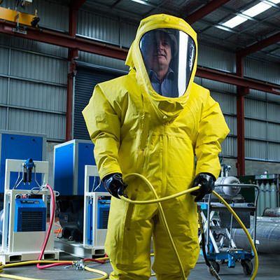 fully encapsulated chemical suit